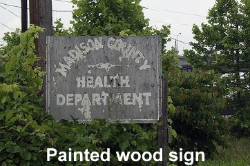 Painted Wood Sign