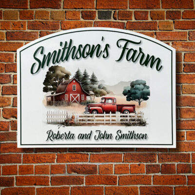 custom cow dairy cattle farm sign personalized